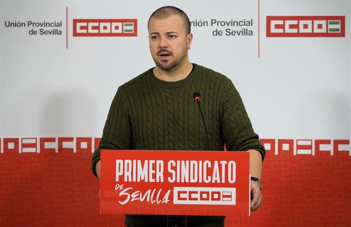 El secretario de Acción Sindical de CCOO de Sevilla, Sergio Montero.