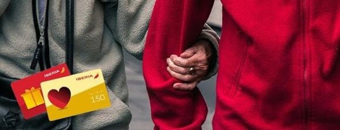 Tarjetas regalo de Iberia por San Valentín.