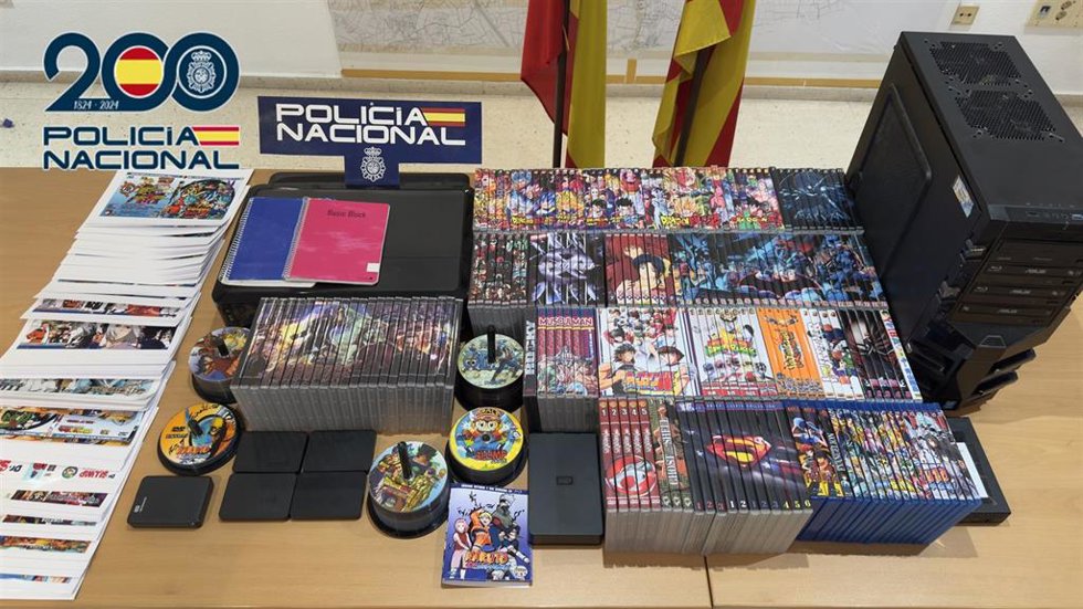 Material intervenido en la operación en Torrent
