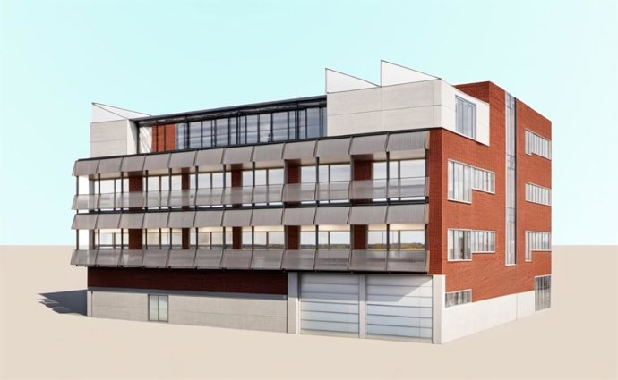 Recreación 3D del nuevo edificio Polo de Bioeconomía de Enkarterri en Güeñes