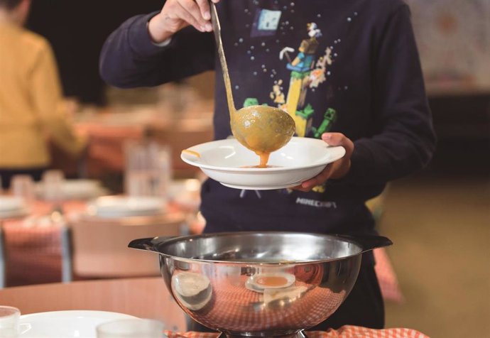 Archivo - Un comedor escolar.