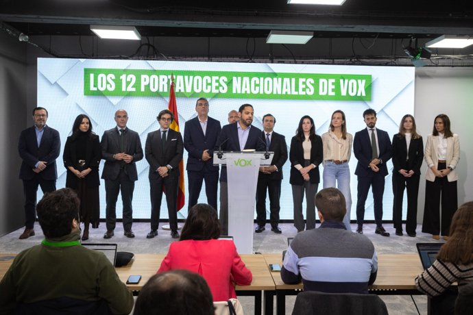 Vox crea nuevas portavocías nacionales de área y las cubre con figuras emergentes del partido