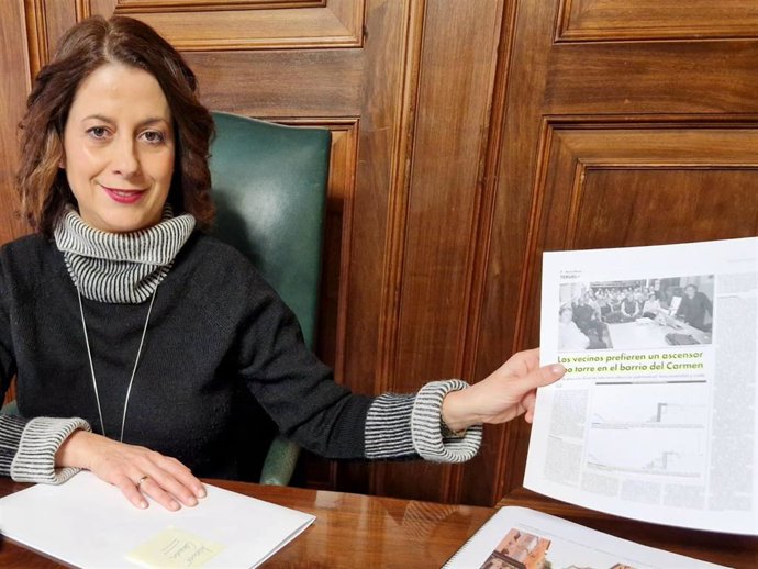 La alcaldesa de Teruel, Emma Buj.