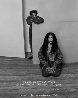 Cartel del concierto de Kendrick Lamar y SZA en Barcelona