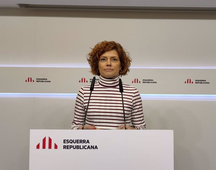 La secretària general i portaveu d'ERC, Elisenda Alamany