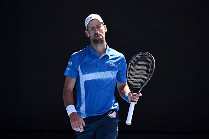 El tenista australiano Novak Djokovic durante el Abierto de Australia 2025