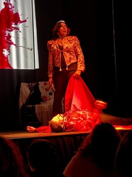 La soprano María La Rodríguez en el Teatro Flamenco de Madrid.