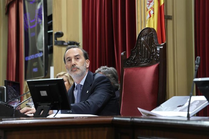 Archivo - El presidente del Parlament, Gabriel Le Senne. Archivo.