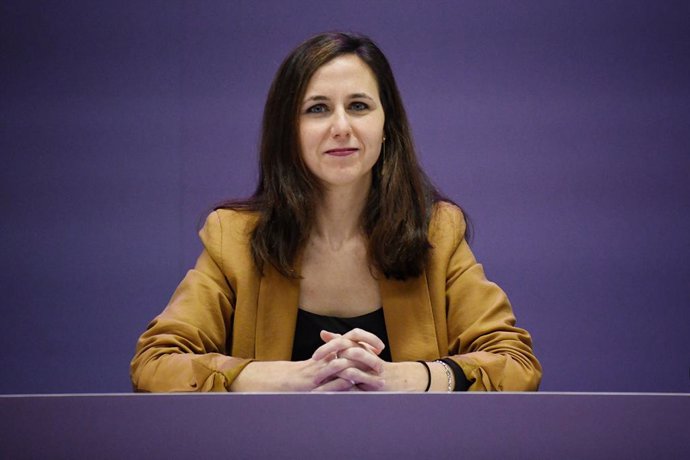 Archivo - La secretaria general de Podemos, Ione Belarra, durante una reunión de Podemos con su Consejo Ciudadano Estatal, en la sede del partido, a 2 de febrero de 2024, en Madrid (España).