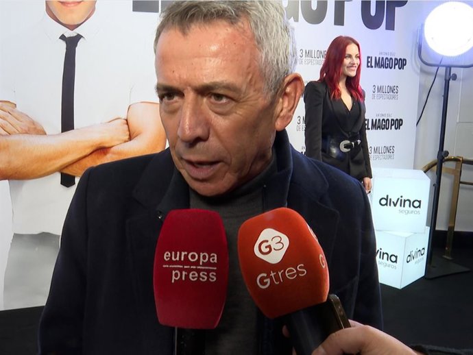 José Luis López 'El Turronero' en el estreno del Mago Pop