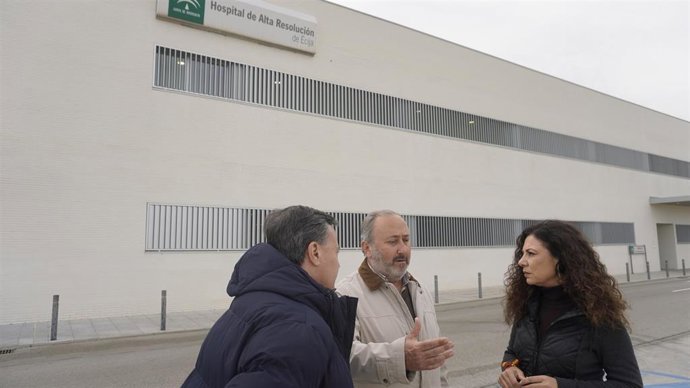 Ana Ruiz en su visita a Écija