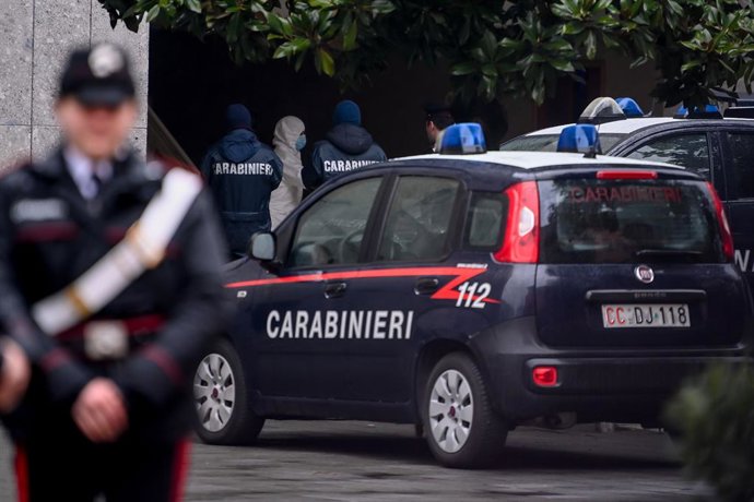 Imagem de arquivo de uma operação dos Carabinieri na Itália.