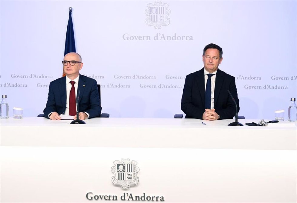 Ramon Lladós y Rodolphe Blavy durante la rueda de prensa.