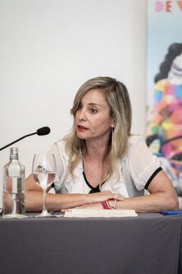 Archivo - La diputada de Sumar, Verónica M. Barbero, durante el coloquio 'La participación de las personas trabajadoras vista desde las organizaciones sindicales', en el Hotel Victoria, a 9 de julio de 2024, en San Lorenzo de El Escorial, Madrid (España).