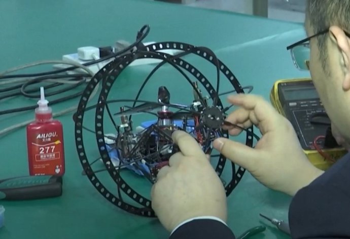 Imagem do novo drone ar-terra da China projetado para a exploração de Marte
