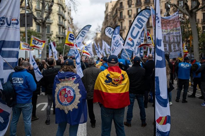 Imagen de la manifestación de SUP