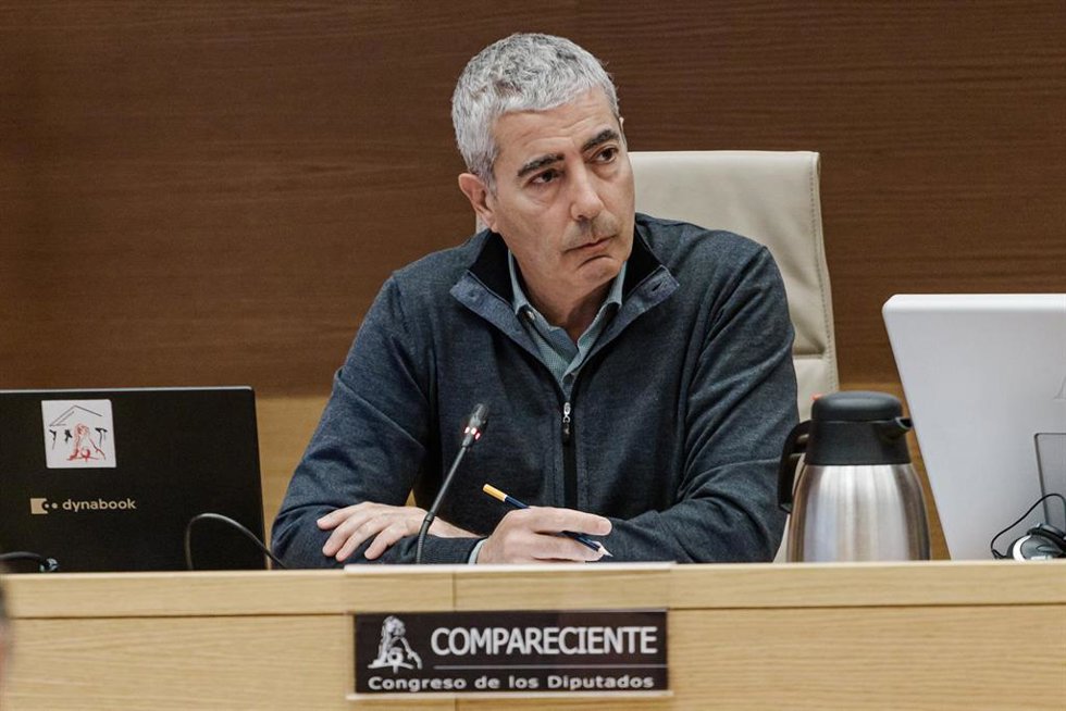 El exconsejero delegado de Banca Privada d'Andorra Joan Pau Miquel Prats comparece durante la Comisión de Investigación sobre la denominada Operación Cataluña, en el Congreso de los Diputados.