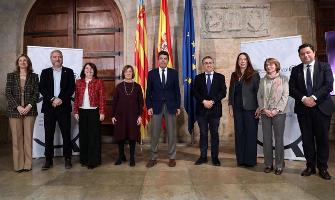 El president de la Generalitat, Carlos Mazón, en la presentación del Programa ValER