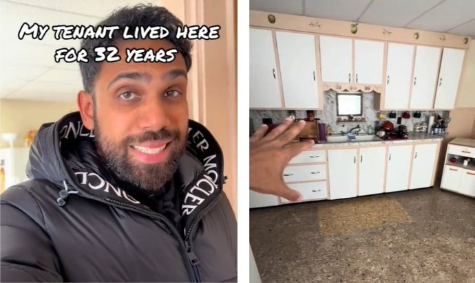 Depois de 32 anos no apartamento, o inquilino se muda e o novo proprietário não consegue acreditar no que encontra: "É um salto temporário".