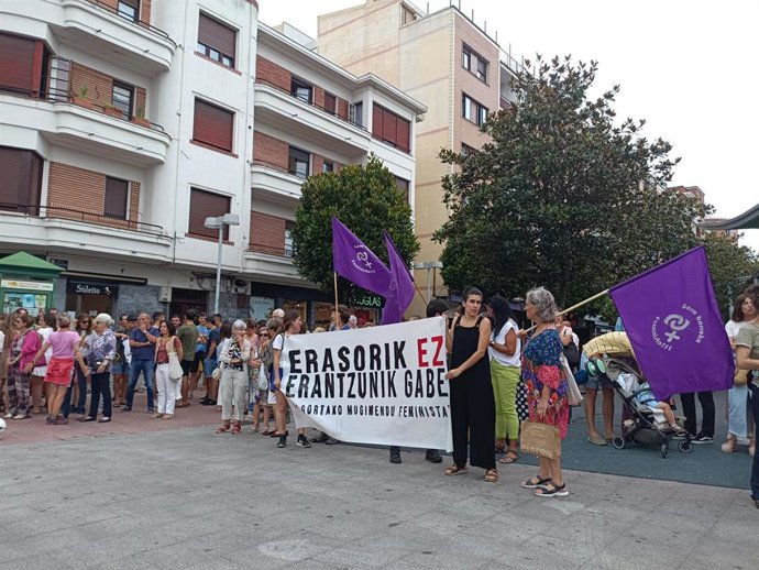 Archivo - Concentración en Getxo (Bizkaia) contra las agresiones sexuales