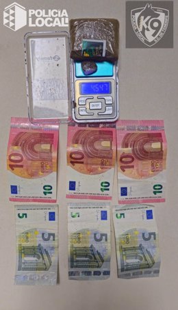 Dinero y drogas intervenidas a un menor en Santa Cruz de Tenerife