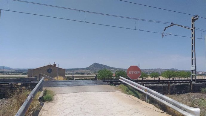 Pas a nivell a Caudete (Albacete).