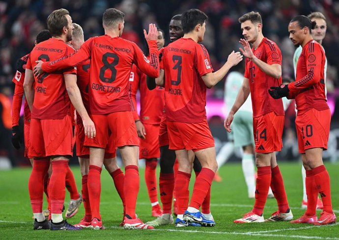Los jugadores del Bayern Múnich celebran un gol