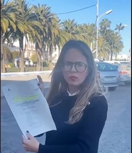 La secretaria general del PSOE de Ayamonte (Huelva), Natalia Santos.