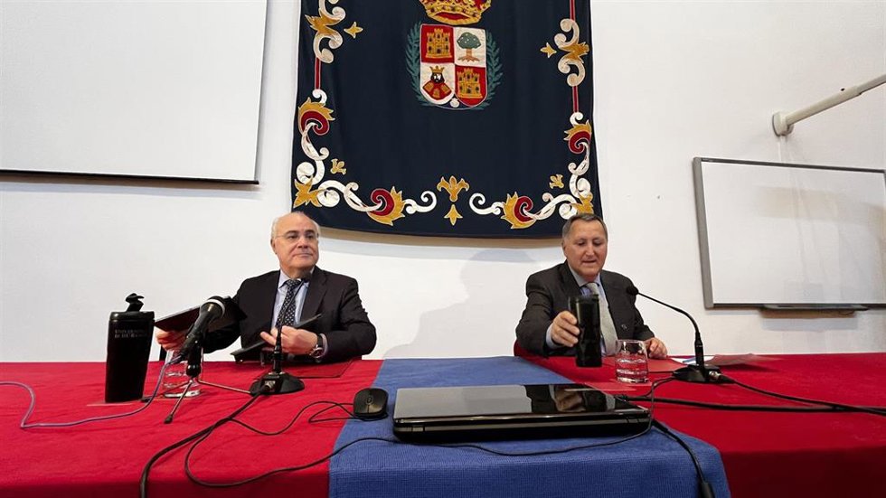 El magistrado de la Sala Segunda del Tribunal Supremo (TS) Pablo Llarena en una charla en la Facultad de Derecho de la Universidad de Burgos