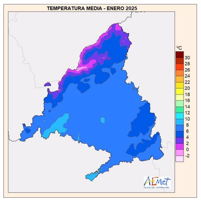 Enero fue muy cálido y muy húmedo en la región, con 1,2 grados más de lo normal y más del doble de precipitaciones