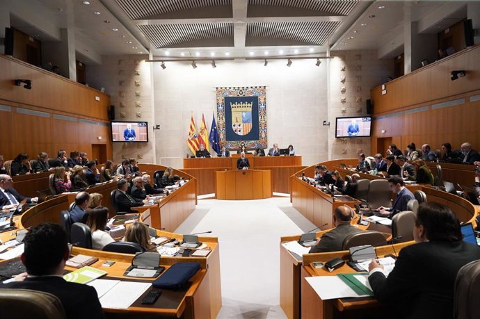 Hemiciclo de las Cortes de Aragón.