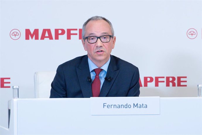 Archivo - El director general de Mapfre, Fernando Mata, presenta los resultados anuales de 2022, en el auditorio de Fundación Mapfre, a 9 de febrero de 2023, en Madrid (España). 