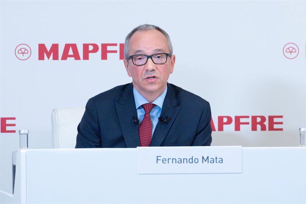 Archivo - El director general de Mapfre, Fernando Mata, presenta los resultados anuales de 2022, en el auditorio de Fundación Mapfre, a 9 de febrero de 2023, en Madrid (España). 