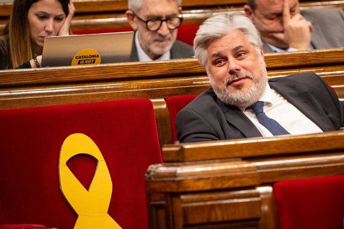 El presidente de Junts en el Parlament, Albert Batet