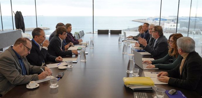Reunión entre el Port de Tarragona y la Universitat Rovira i Virgili (URV)