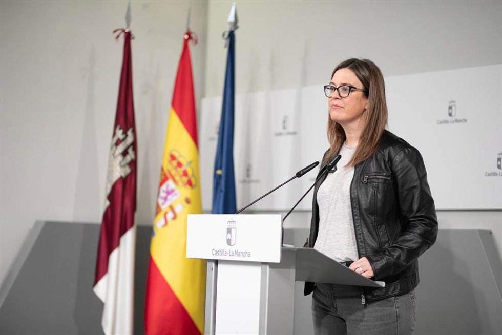 La portavoz del Gobierno de C-LM, Esther Padilla.