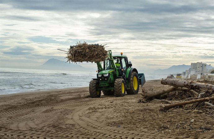 Playas afectadas por la dana