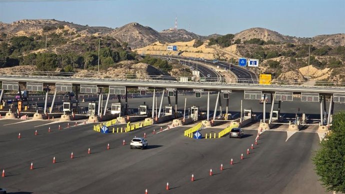 L'autopista AP-7 Circumval·lació d'Alacant, en una imatge d'arxiu.
