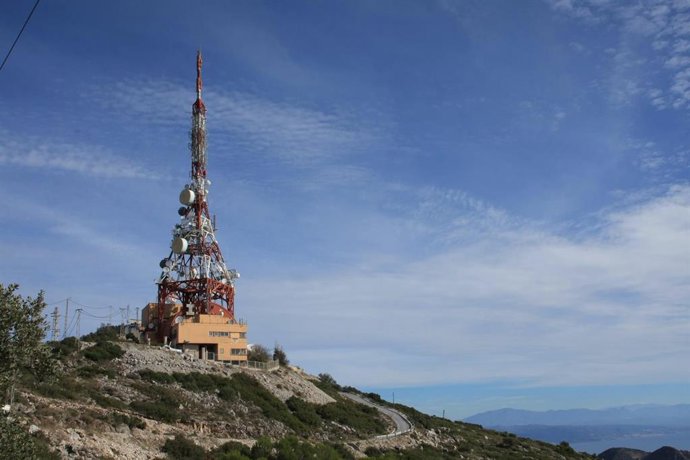 Archivo - Centro emisor de Cellnex Telecom en Mijas