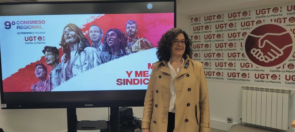 La nueva secretaria general de UGT C-LM, Lola Alcónez.