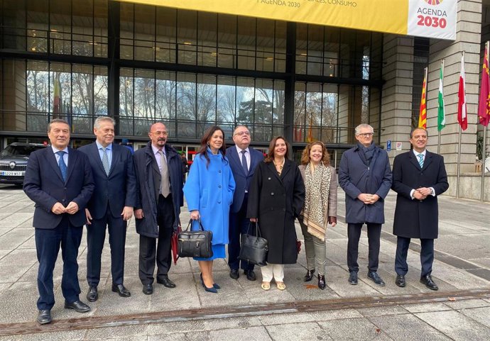 El conseller Marciano Gómez tras la reunión de la Comisión de Recursos Humanos del Sistema Nacional de Salud (SNS)