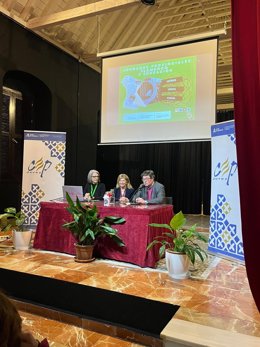 Isabel Paredes en las Jornadas Provinciales de Flamenco en Jerez.