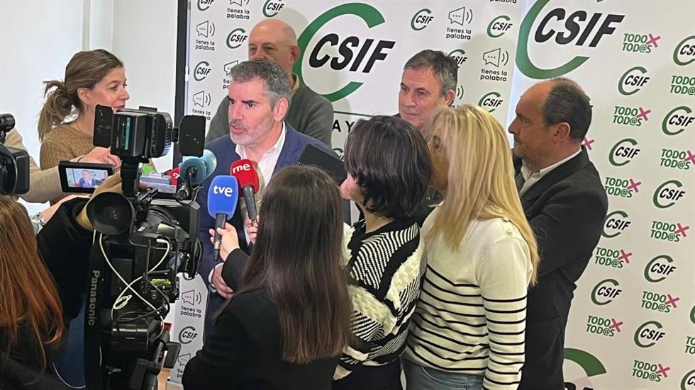 El presidente de CSIF Castilla y León, Benjamín Castro.
