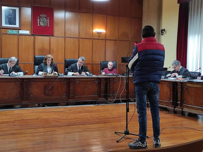 El acusado durante su declaración en el juicio