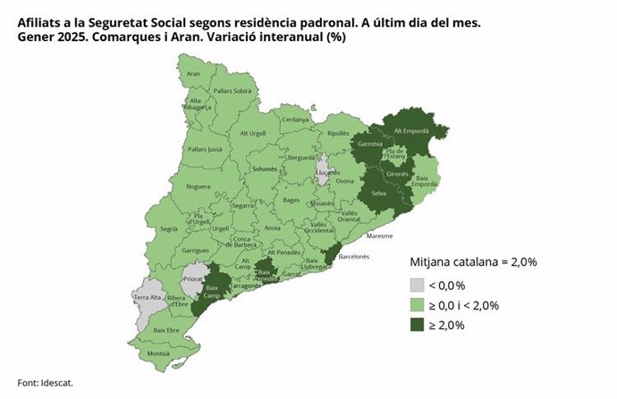 Infografia dels afiliats a la Seguretat Social 