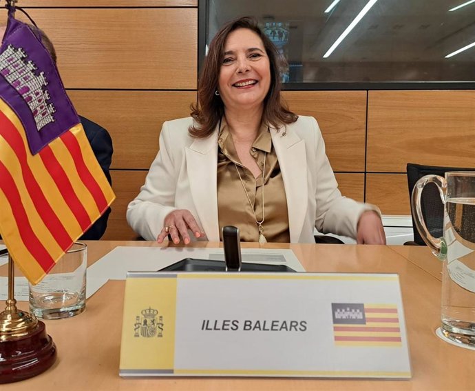 La consellera de Salud, Manuela García, en la reunión en Ministerio de Sanidad.