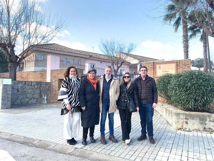 Visita del PSOE a Las Navas de la Concepción