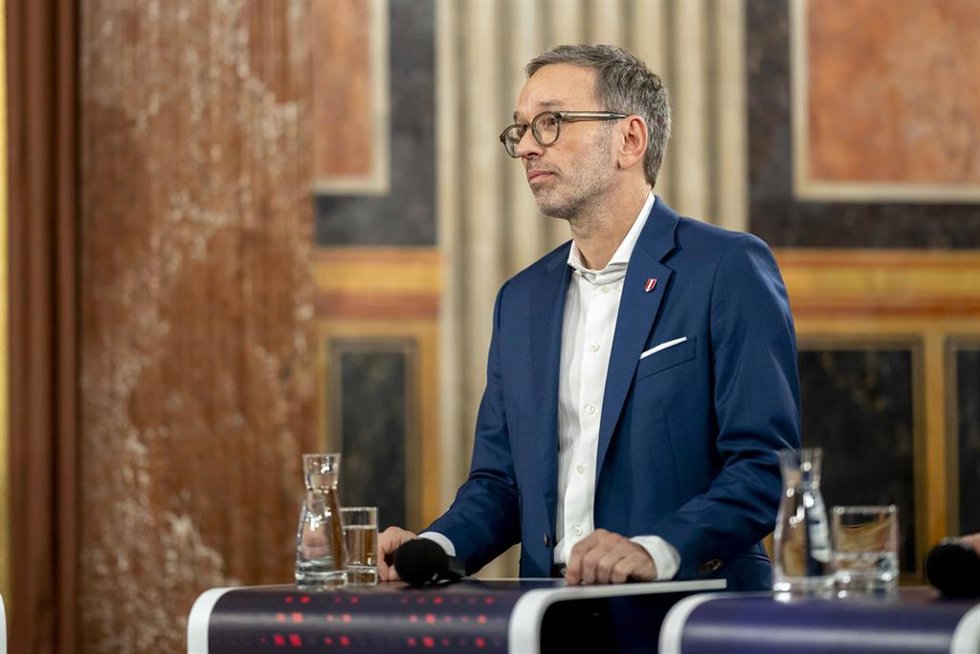 Archivo - El líder de la ultraderecha austriaca, Herbert Kickl, en una imagen de archivo.