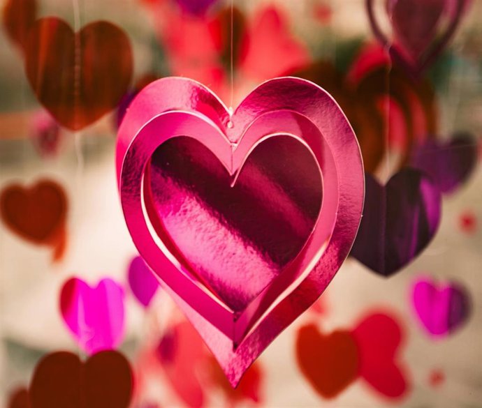 Recurso de adorno con forma de corazón
