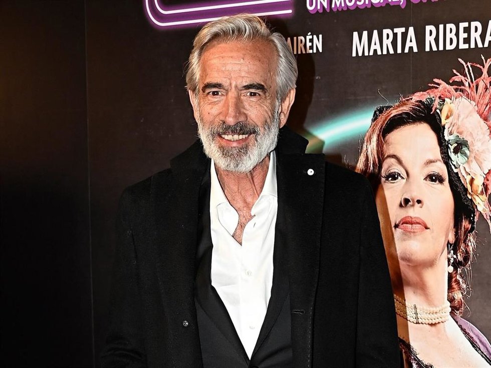 Imanol Arias durante el estreno del nuevo musical Gypsy en el Teatro Apolo, a 12 de febrero de 2025, en Madrid (España).